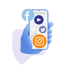 Icon Anbindung in Social Media